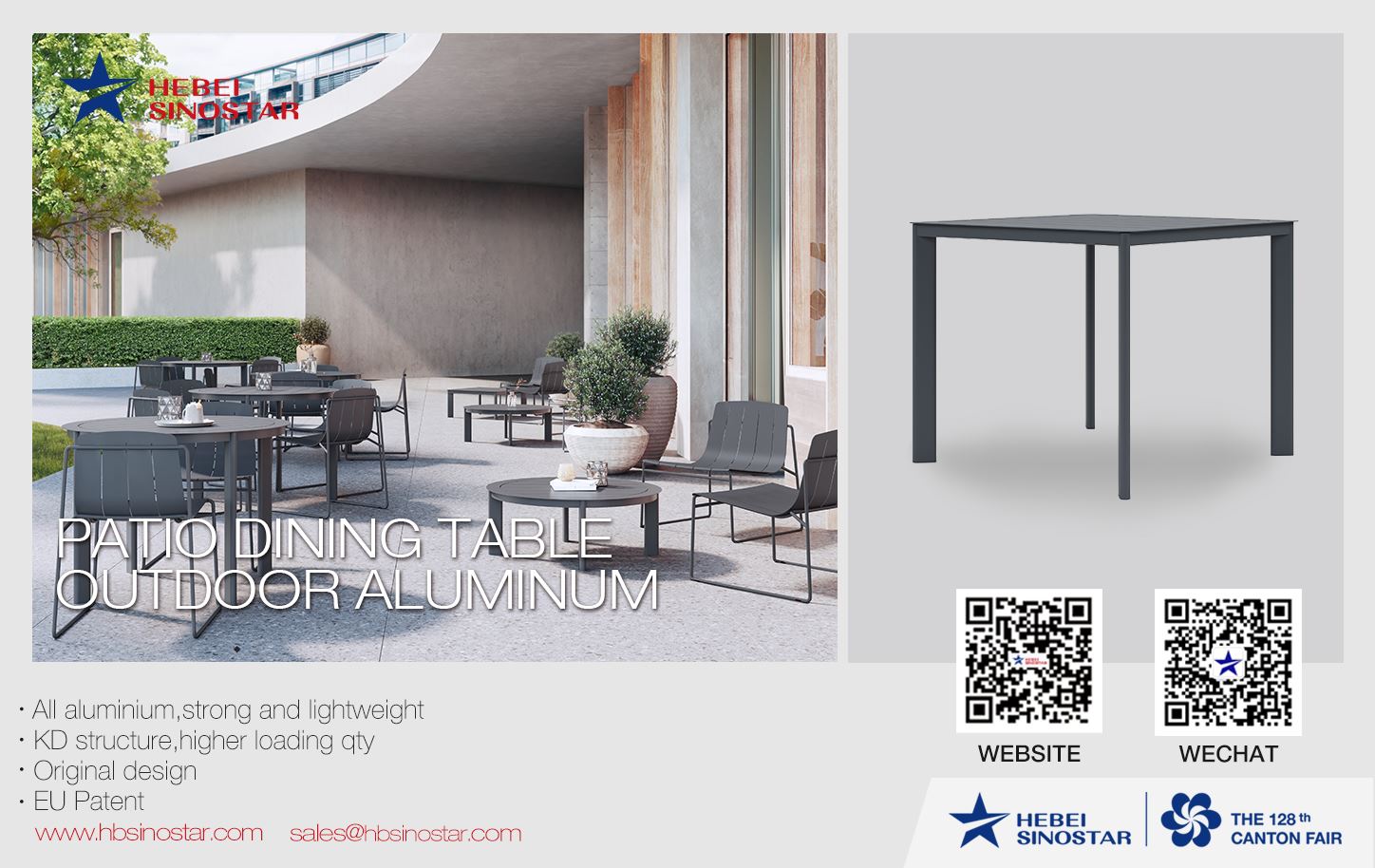 Patio Dining Table Outdoor Aluminum hbsinostar 4 Patio Dining Table Outdoor Aluminum hbsinostar 4