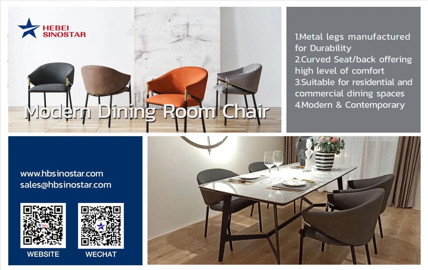 Modern Dining Room Chair hbsinostar5